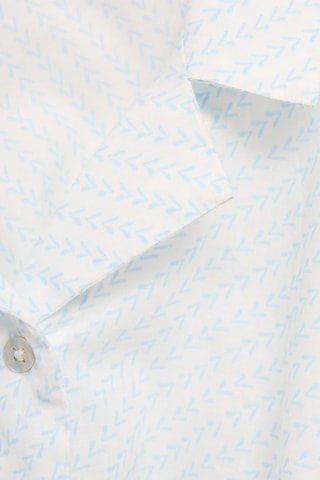 Blouse crop noeud - Bleu