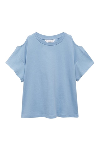 T-shirt cut out - Blanc