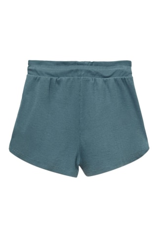 Short taille élastique - Bleu