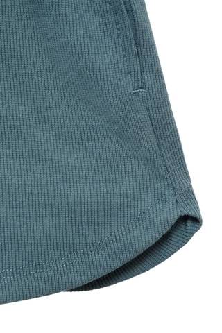 Short taille élastique - Bleu