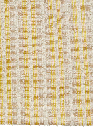 Pantalon texturé rayures - Jaune
