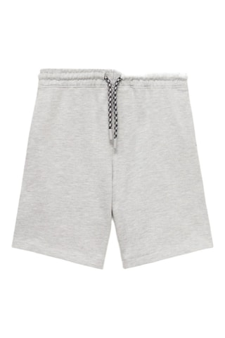Bermuda coton cordon - Gris