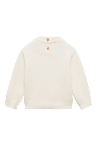 Pull-over maille coton - Blanc