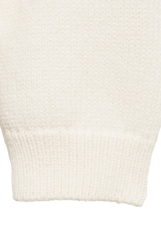 Pull-over maille coton - Blanc