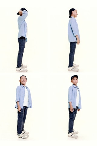 Pantalon cargo coton - Bleu