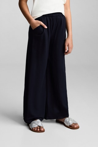Jupe-culotte fluide - Bleu