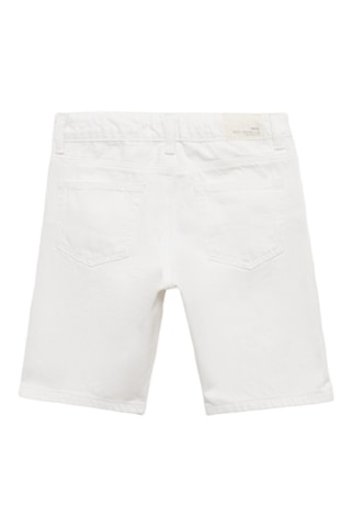 Bermuda jean - Blanc
