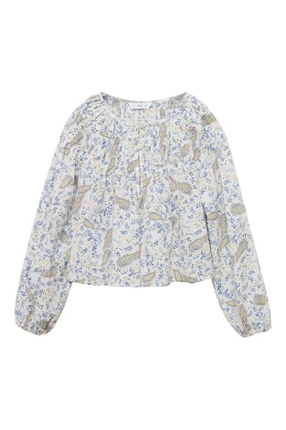 Blouse en imprimé paisley - Blanc