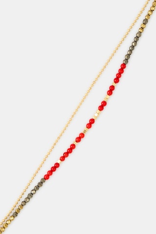 Bracelet - Coraux et hématites