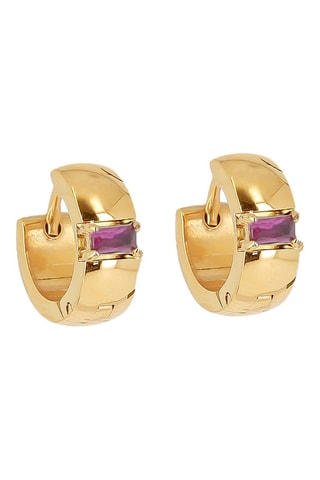 Pendientes - Dorado y fucsia