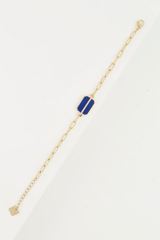 Pulsera Dorado y azul