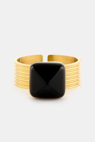 Anillo - Cuarzo ahumado