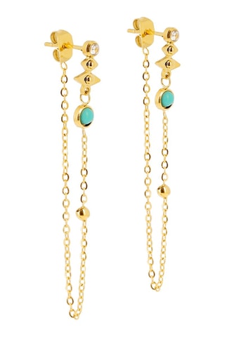 Pendientes Long - Turquesas