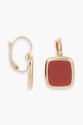 Pendientes Dorado y rojo
