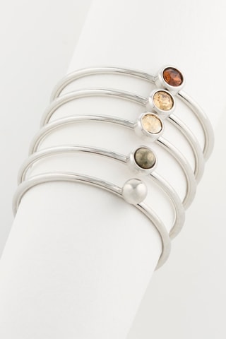 Anillo con cristales Swarovski - Plateado