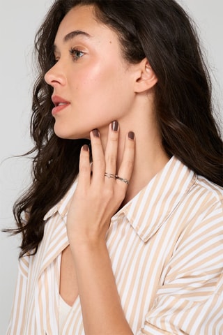 Anillo con cristales Swarovski - Plateado