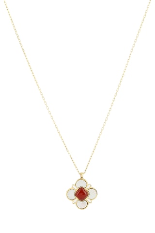 Collar - Nácar y cornalina