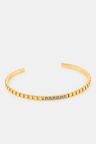 Pulsera - Blanco y dorado