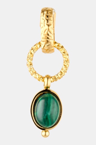 Boucles d'oreilles - Malachites