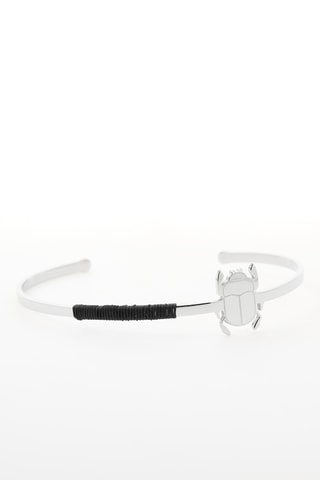 Pulsera - Plateado y negro