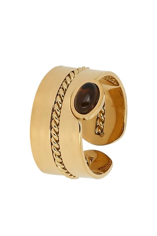 Bague Sicilia - Quartz fumé