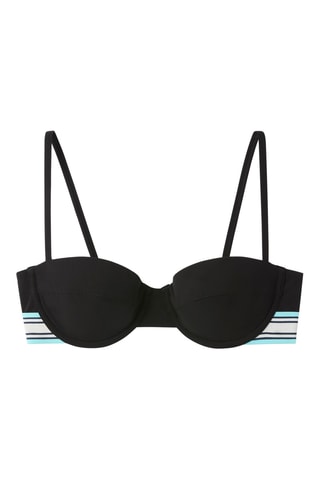 Haut de maillot coques - Noir