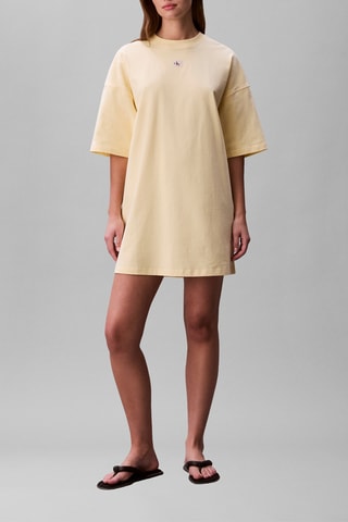 Robe t-shirt oversize - Ecru