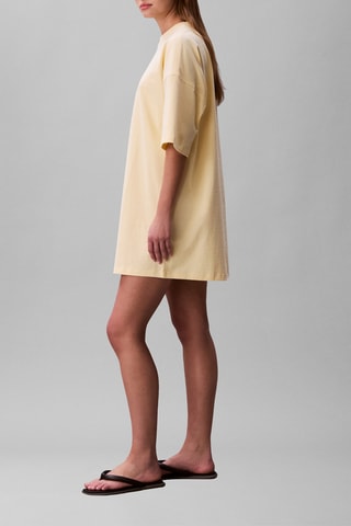 Robe t-shirt oversize - Ecru