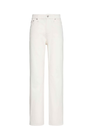 Jean taille haute straight - Blanc