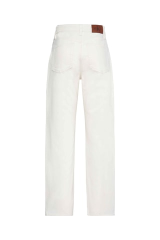Jean taille haute straight - Blanc