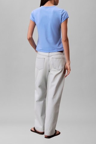 T-shirt slim - Bleu clair