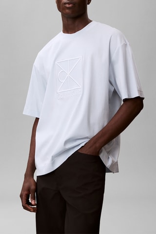 T-shirt relaxed - Bleu clair