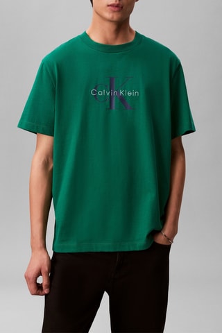 T-shirt relaxed - Vert foncé