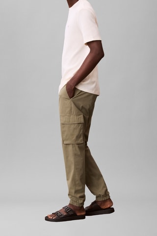 Pantalon cargo skinny - Vert olive