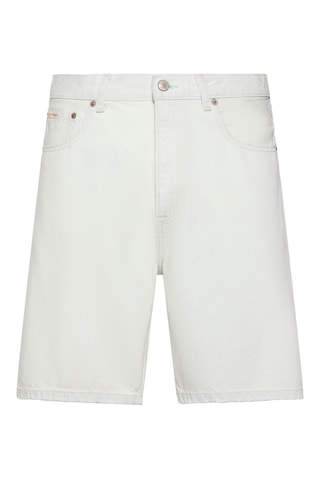Bermuda relaxed en jean- Bleu clair