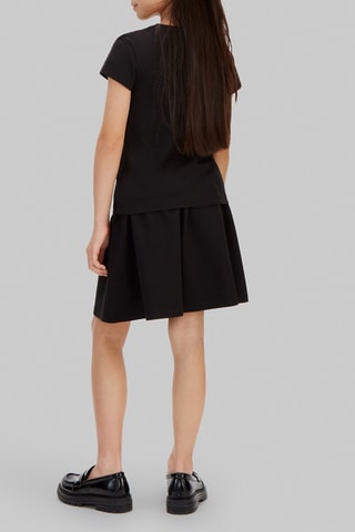 T-shirt slim en coton biologique - Noir