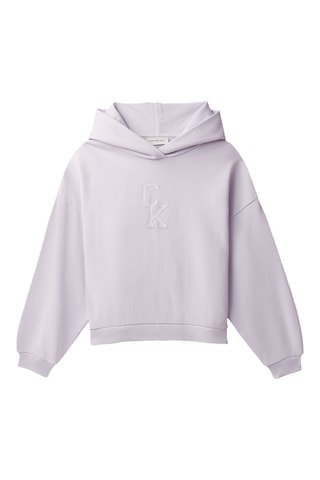 Sweat à capuche en coton biologique - Lilas
