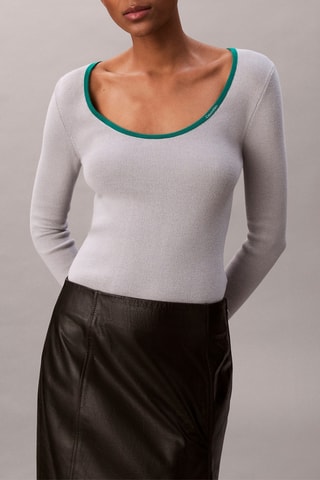 Pull - Vert et gris clair
