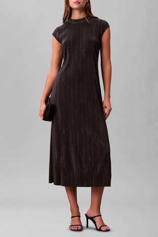 Robe plissée - Anthracite