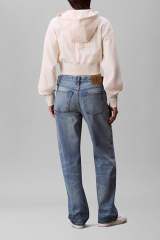 Sweat à capuche - Blanc cassé
