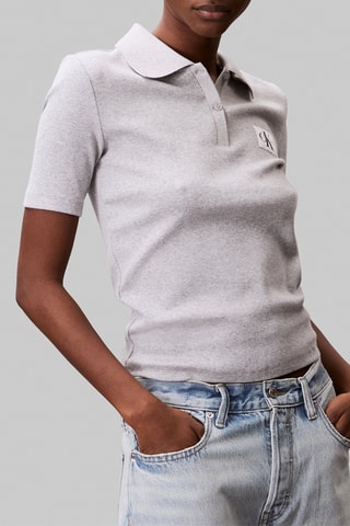 Polo - Gris clair chiné