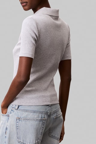 Polo - Gris clair chiné
