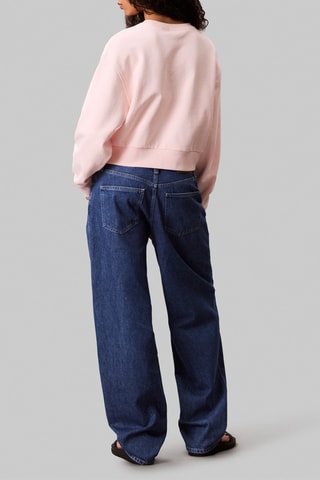 Sweat cropped - Rose poudré