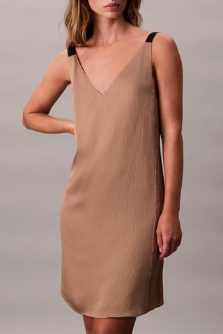 Robe droite - Beige