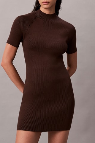 Robe droite - Marron