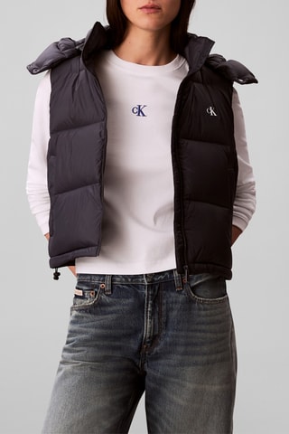 Doudoune sans manches - Bleu-gris