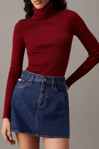 Sous-pull en coton biologique - Bordeaux