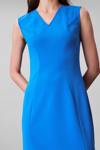 Robe midi - Bleu cobalt
