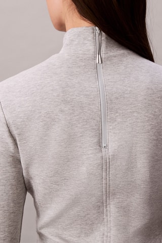 Robe droite - Gris clair chiné