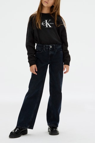 Jean taille haute relaxed - Bleu
